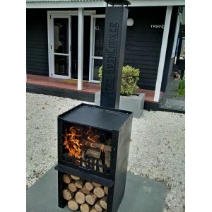 The Bushcooker Deluxe Wood Fired Bbq Fireplace