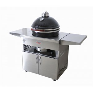 Kamado Grill 18" in Cabinet | Charcoal  | Grandfire Kamado | PRICE DROP