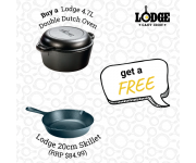 Double Dutch Oven 4.7L | Lodge Cast Iron 