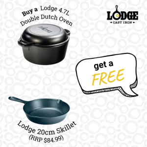 Double Dutch Oven 4.7L | Lodge Cast Iron  | Home