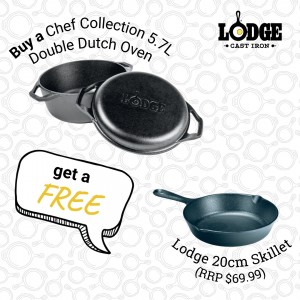 Double Dutch Oven 5.7L | Lodge Cast Iron  | Home