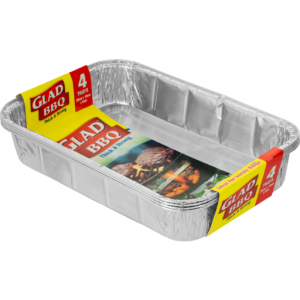 Glad BBQ Trays 4 Pack | Aluminium Trays