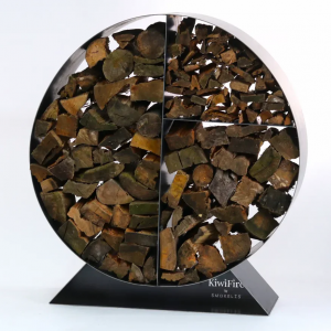 KiwiFire - Corten Decorative Wood Storage | KiwiFire by Smokelis