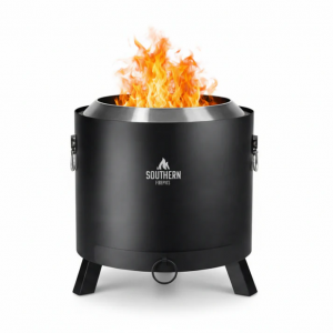 Smokeless Firepit - Black Stainless | Firepits